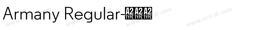 Armany Regular字体转换